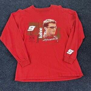 Kasey Kahne Shirt Mens Red Dodge NASCAR Racing Winners Circle Long Sleeve